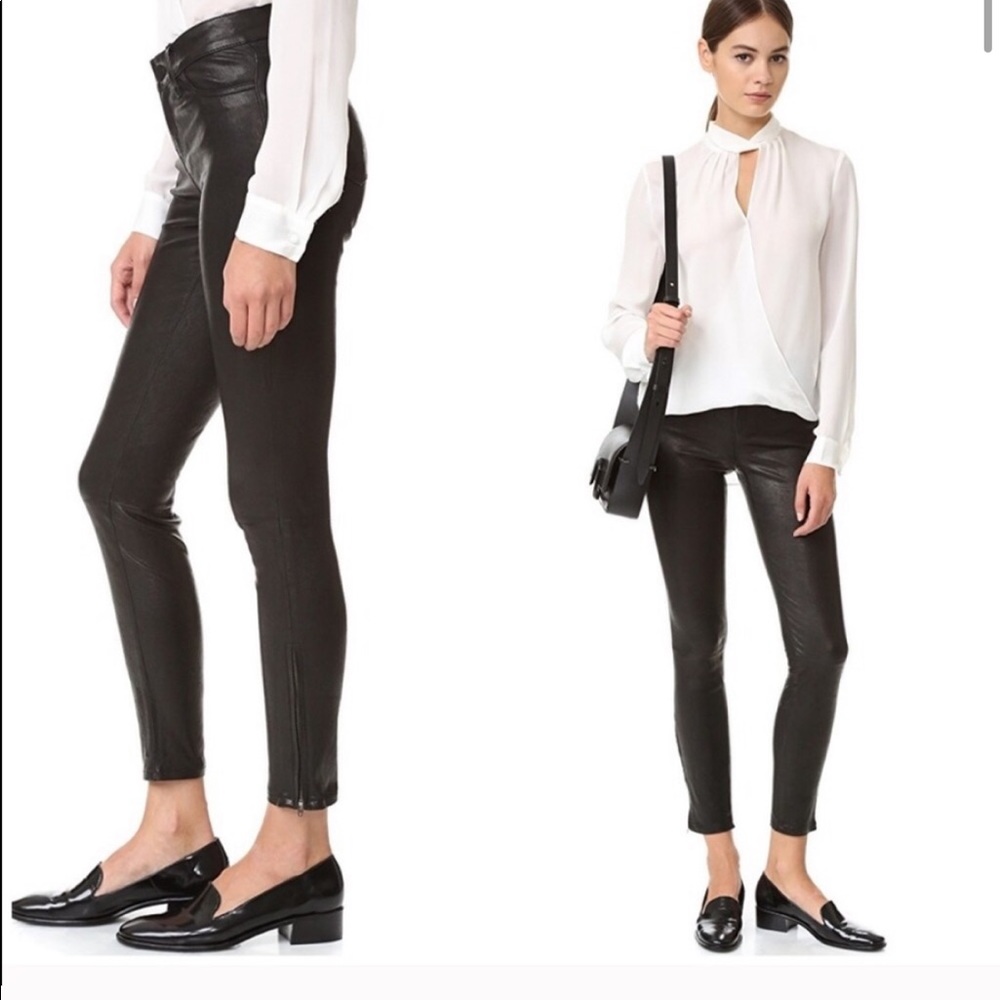 L’Agence Aurelle  leather pants 25 Intermix